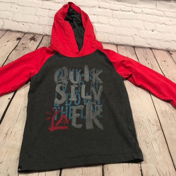 Quiksilver Other - Boys lightweight Quiksilver hooded shirt